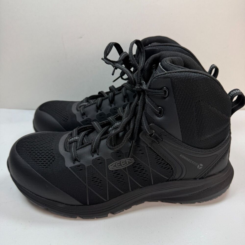KEEN Utility Men's Vista Energy Work Boots Composite Toe ESD Black Men Size 10 D